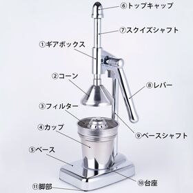 カジュアルプロダクト フレッシュジューサー ハンドル式 キッチン スムージー ジュース