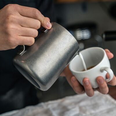 ヴィンテージイノックス ミルクジャグ ティーコーヒー ラテアート